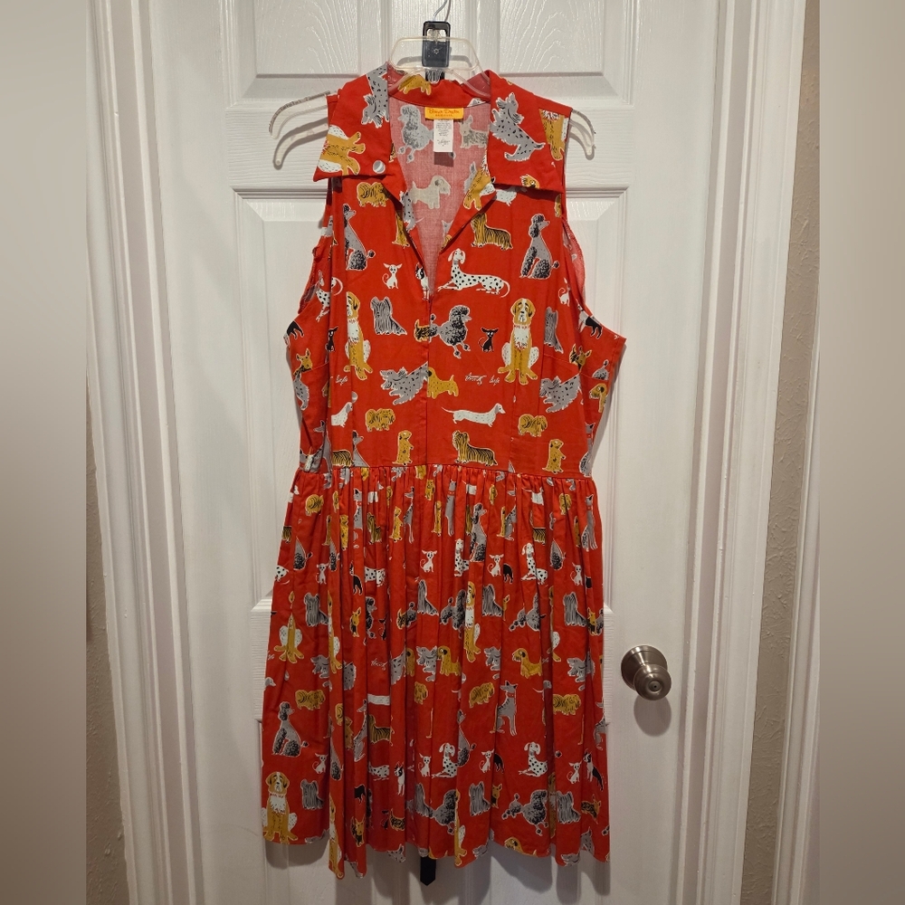 Bernie Dexter Mari Dress in Best Friend Dog Print
